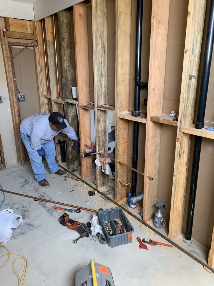 Commercial rough-in plumbing for Water Heater Replacement in Innsbrook